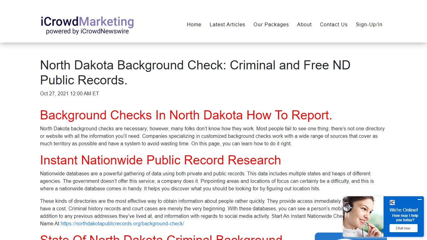 North Dakota Background Check: Criminal and Free ND Public ...